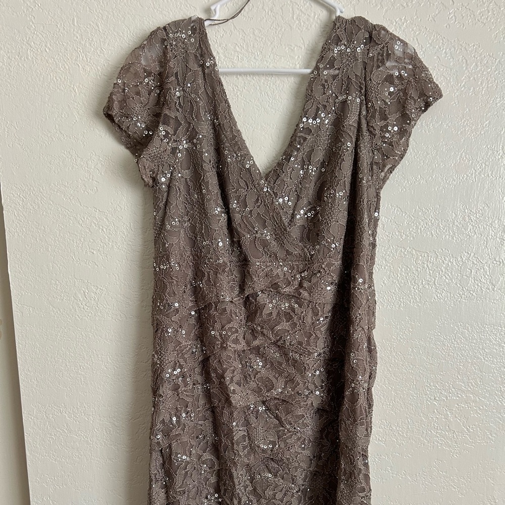 Beautiful Coffee color Dress barn Lace Dress